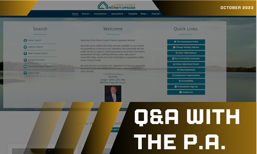 Q & A with the Property Appraiser
